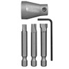 One-Way Screw Remover/Installer Set with Sleeve (3-Piece)