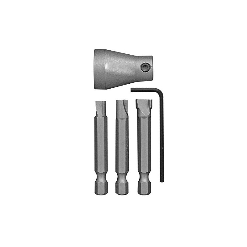 One-Way Screw Remover/Installer Set with Sleeve (3-Piece)