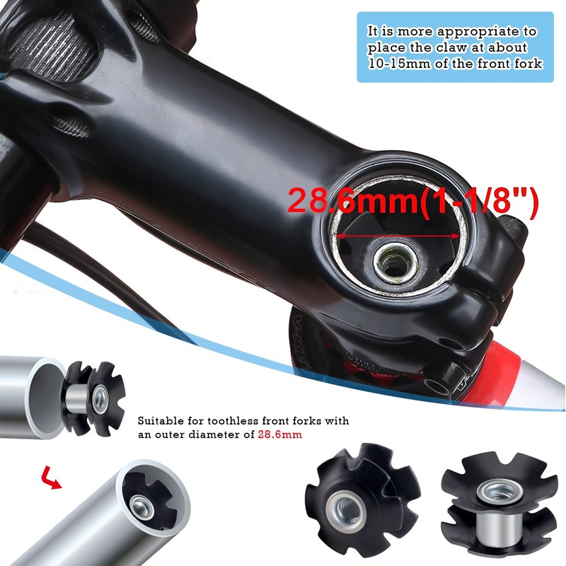Bicycle Headset Spacer Stem Spacer 1/8 Inch 6 Pieces Bicycle