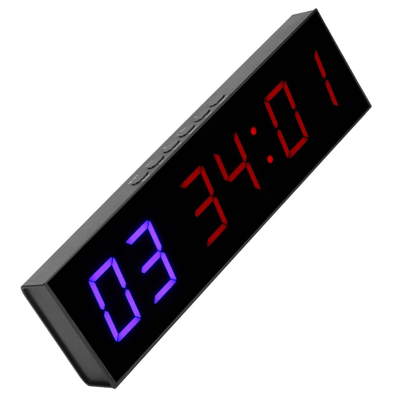 Gym Timer Interval 6 Bit LED Workout Countdown Up Stopwatch