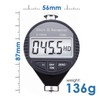 Shore D Rubber Hardness Meter, Digital Hardness Tester 0-100HD Hardness