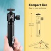 Zeadio Metal Mini Tripod with Ball Head Mount, with 1/4