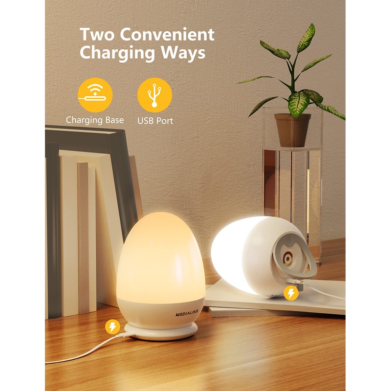 MediAcous Night Lights for Kids Room, Baby Night Light with