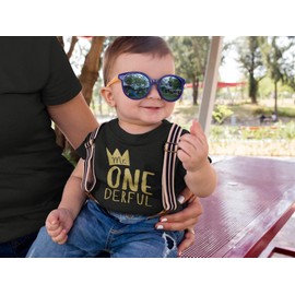 Mr One-Derful Baseball Tee Shirt for Boys 1st Birthday Shirt