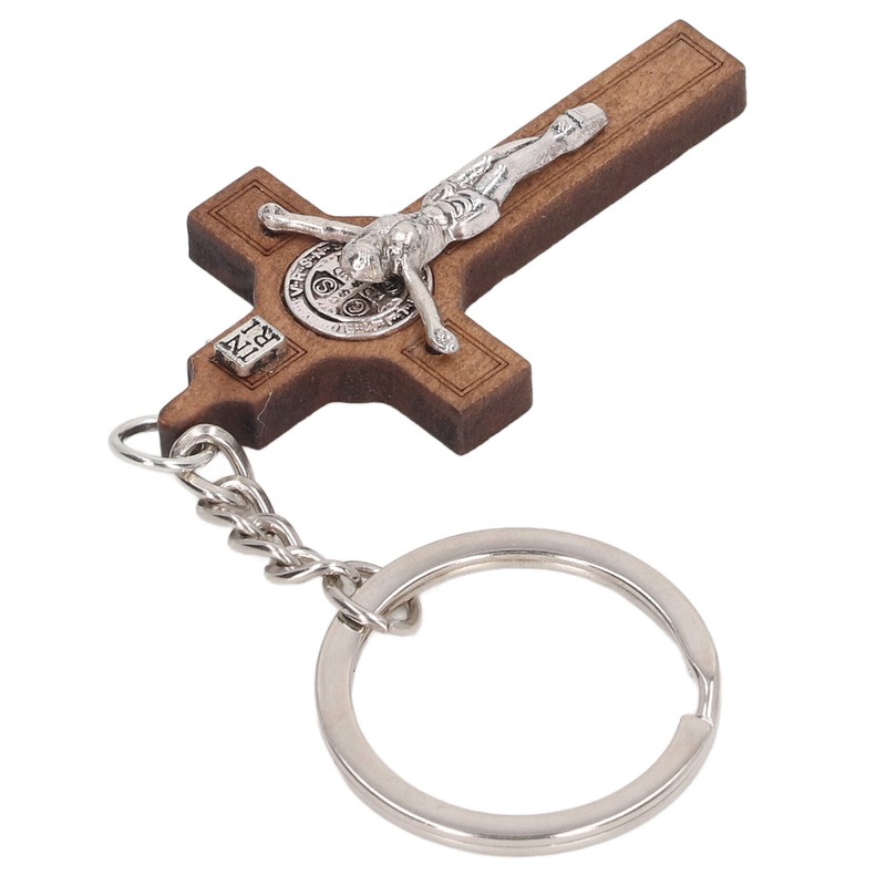 Christian Cross Keychains Engraved Bible Verses Exquisite Jesus Cross Key