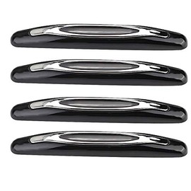 Yctze Protectores de Borde de Puerta de Coche Protector de Rayado Cubierta de moldura Tira de Parachoques de Esquina Protector de rasguño anticolisión Protector de moldura de moldura （4pcs）(Negro)