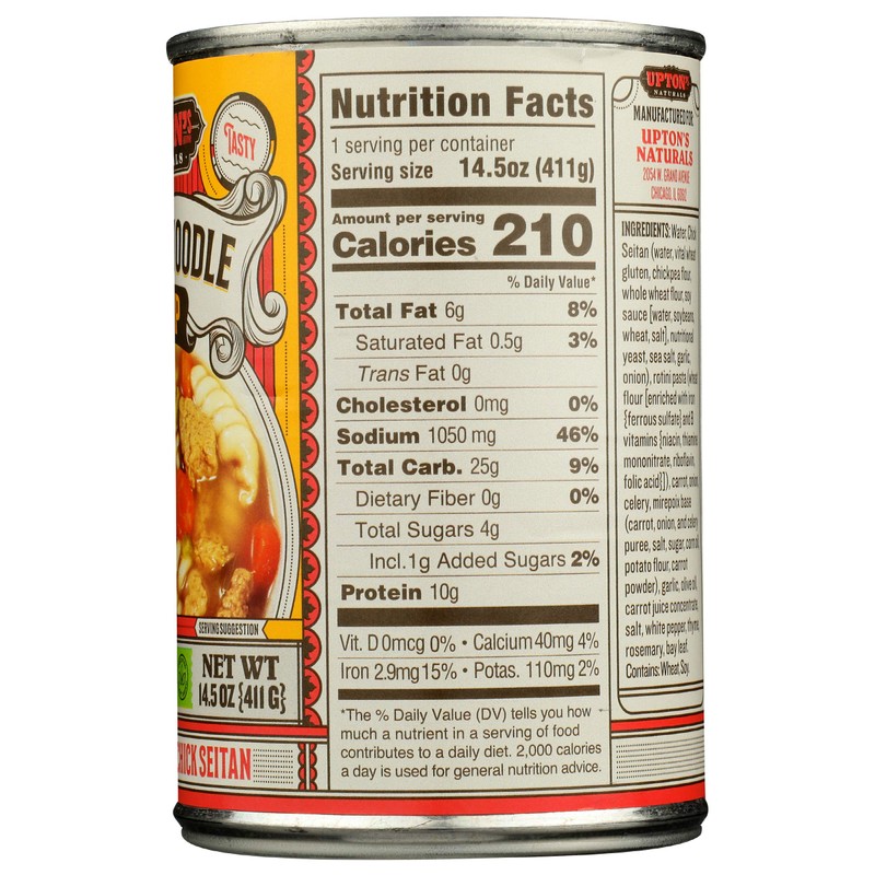 Uptons Naturals, Soup Chicken Noodle, 14.5 Ounce