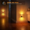 JandCase Night Light, Candle Amber Night Lights Plug into Wall