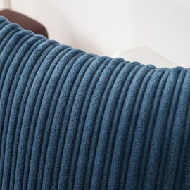 K KEVIN TEXTILE Kevin Textile Corduroy Pillow Covers 12x20 Inch Set of 2 Super Soft Boho Striped Pillow Covers Decorative Textured Throw Pillows for Spring Couch Cushion Bed Livingroom Dusty Blue