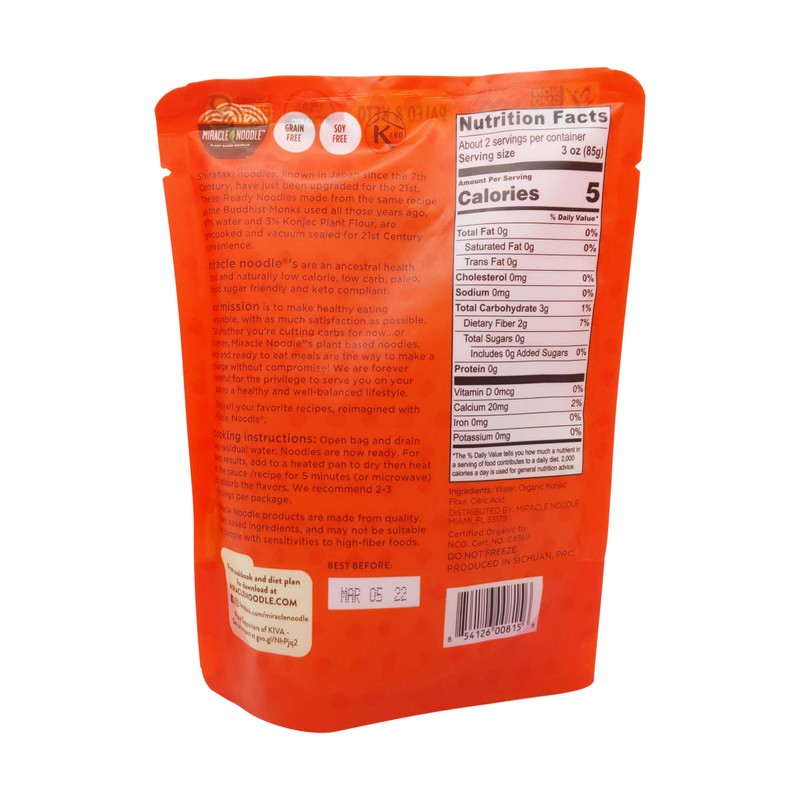 Miracle Noodle, Noodle Ready Fettuccine, 7 Ounce