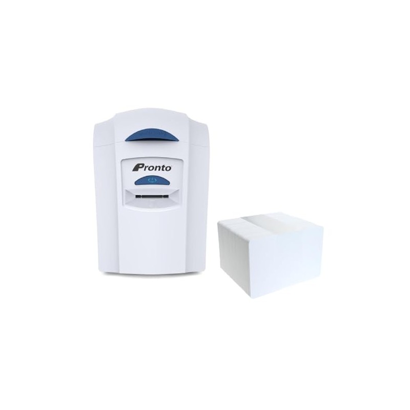 Replacement White PVC Cards for Magicard Pronto Card Printer, 100-Pack