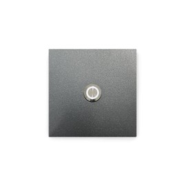 KTC-Home Premium Doorbell Iron Glimmer LED Push Button White Size: 10 x 10 cm DB 703 UV and Weather Resistant Powder Coated