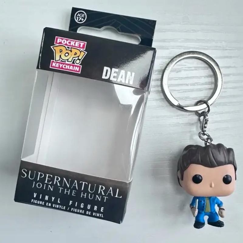 Funko Pocket Pop Keychain - Supernatural Action Figures: Castiel, Dean