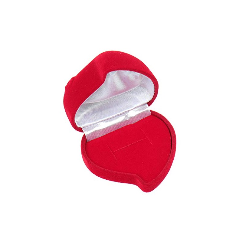 ELEDORO Heart Jewellery Case for Wedding Rings Friendship Rings Partner