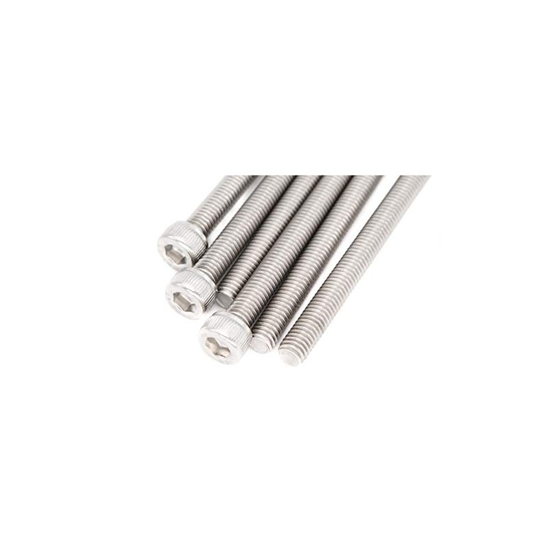 binifiMux 6pcs M6 x 120mm Full Thread 304 Stainless Steel