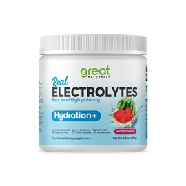 Electrolytes Powder Hydration | Real Food High Potency | Watermelon 30 Servings | High Potency Electrolyte Powder | Hydration Drink Mix | Electrolyte Supplement with Potassium Magnesium Calcium
