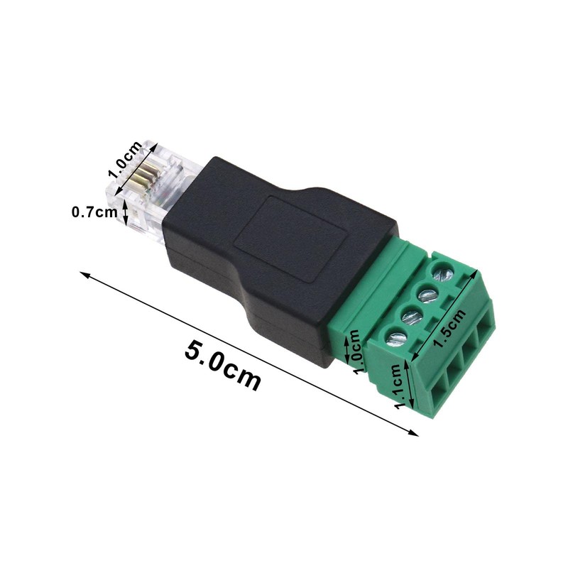ECSiNG 2 x RJ11 Public to 4 Pin Female Telephone