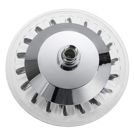 LED Shower Head 8 inch, Auto Color Changing LED Shower Head Round Shower Sprayer 3 Colors Water Temperature Controlled for Bathroom Shower Heads Replacement