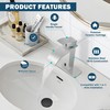 Herogo Touchless Bathroom Sink Faucet, Automatic Sensor Brushed Nickel Waterfall