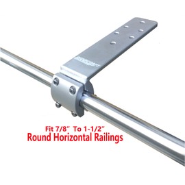 Brocraft Grill Rail Mount/BBQ Rail Mount/Grill Mount/Pontoon Boat BBQ Mount