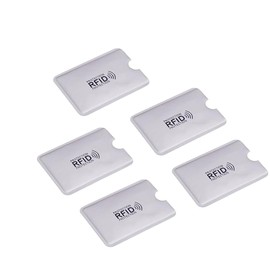 BLOOPIC IC Card Interference, Anti-Skimming, Card Case, Anti-Theft, Electromagnetic Shield, RFID, Anti-Magnetic Sheet, Anti-Magnetic Card Case, IC Card, Interference, Anti-Skimming Prevention, Set of