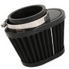 51mm/2in Motorcycle Air Filter ClampOn Dustproof Rubber Black Replacement for