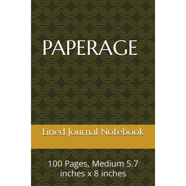 PAPERAGE Lined Journal Notebook: 100 Pages, Medium 5.7 inches x