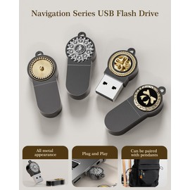 Bilious Metal USB Flash Drive, Unique Design Cute USB Drive Thumb Drives Portable USB 2.0 Memory Stick, Waterproof Jump Pen Drive for Storage and Backup
