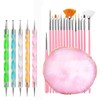 21 Pcs Nail Art Brushes, Nail Art Design Tools,Double Ended