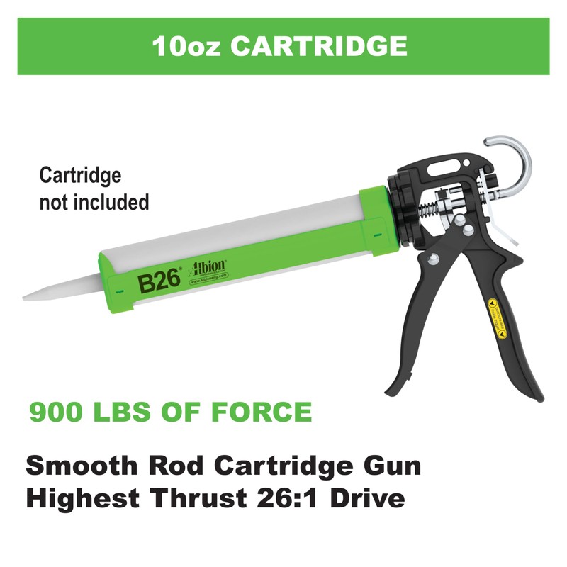 Albion Engineering Company B26 B-Line Manual Cartridge Caulking Gun, 1/10