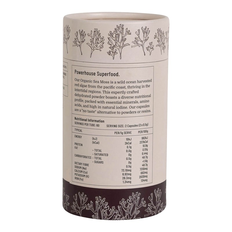 Evolution Botanicals Organic Sea Moss, 120 Capsules