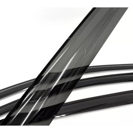 SDZ Tape on 4 Pcs Window Visor Sun Vent Rain Wind Guard Shade Fit 10-23 Lexus GX460