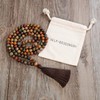 Yoga Necklace Jewellery Beads Long Tassel Necklace Jasper with 108