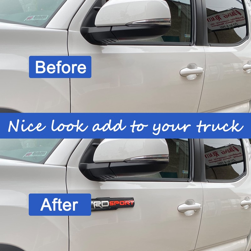 3D Emblem Badge Nameplate Compatible with TRD Sport Left and