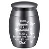 CREATCABIN Small Ashes Urn Keepsake Butterflies Cremation Urn Mini Stainless