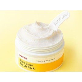 ma:nyo Pure Bean Scrub Pack - Exfoliante facial diario, exfoliante suave y cuidado de los poros (100 g) - Hidratación y suavidad