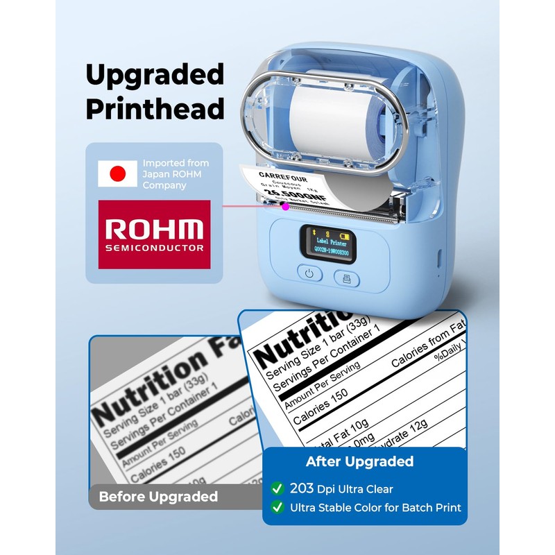 Phomemo Phomemo Label Printer - M110 Barcode Printer, Upgraded Bluetooth