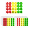 Smiley Face Stickers, Red Yellow Green Traffic Light Mood Sticker,
