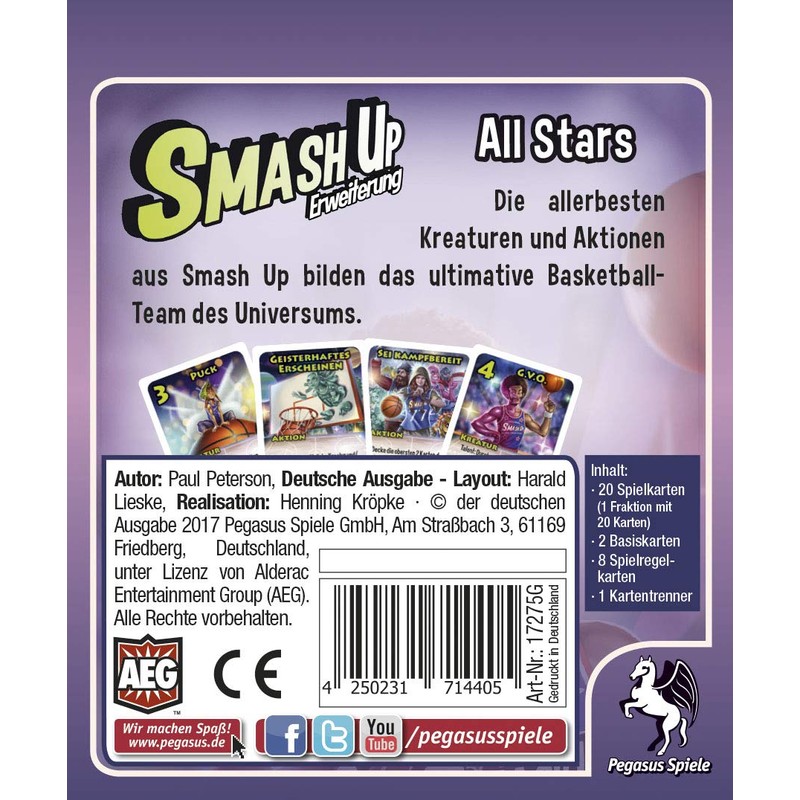 Pegasus Spiele 17275G - Smash up All Star Set