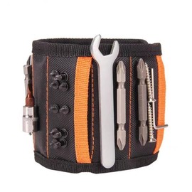 Magnetic Wristband for Tools, Tool Belts for Men to Hold Screw,Nails, Magnetic Wristband for screws with 15 Powerful Magnets and 2 pockets, useful gifts men, husband, Dad