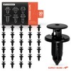 A-Premium 30PCS Nylon Rocker Panel Moulding Retainer Clips Push Type