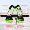 MELOTOUGH Reflective Safety Tool Belt with Suspenders Tool Bag Supenders