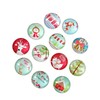 COHEALI Foil Christmas Decorations 200pcs Round Tiles Glass Gemstone for