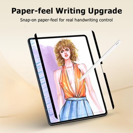 Megoo Magnetic Paperfeel Screen Protector for Surface Pro 12 Inch 2025, Removable Anti-Glare Screen Film, Crafted for Natural Writing & Drawing, with Storage Folder, Compatible with Tempered Glass