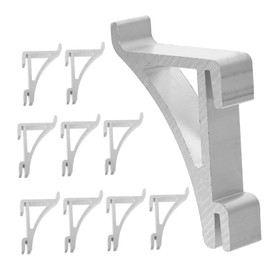 Veemoon Freezer Clamp Hooks Pack of 10 Aluminium Shelf Clips for Fridge Fridge Support Clip Metal Hooks