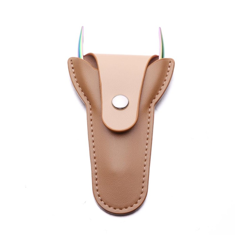 DAIXIANGER Professional Cuticle Nipper Holster, Protective Leather Case for Nail