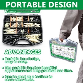 Aienxn 159PCS 32 Sizes Vacuum Connector Assortment -1/8" 3/16" 1/4" 5/16" 3/8" Automotive Vacuum Line Connectors for Automotive Replacement, Tube Maintenance, Windshield Washer Hose Connector