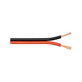 Wentronic 50m 2x 0.5mm Speaker Cable Roll - Red/Black