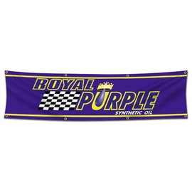 ENMOON Car Motor Oil Racing Banner Flag is compatible with Royals Purples Banner Flag (2x8Ft,150D Poly) For Shop Garage Man Cave Decor