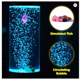 Toolzia LED Fish Lamp - Multi-Color Changing Aquarium Night Light